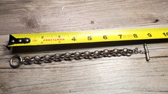 Vintage Erwin Pearl Sterling Silver Rolo Chain Bracelet circa 1960s