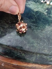 Pendant Variety Of Stones Handmade From BRASIL RED 14.KT