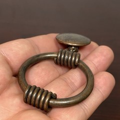 Vtg Premier Etage PARIS Mid Century Modern Copper Arts & Crafts Clip on Earring