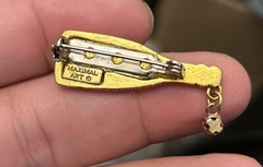 Vintage Maximal art Drink pin Wine Drinker Cute Small