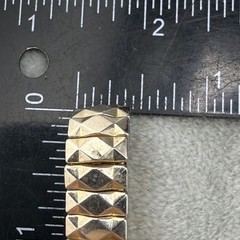 Vintage ID Bracelet Expandable Band Gold Tone Engraved “Ilene” 5.5“