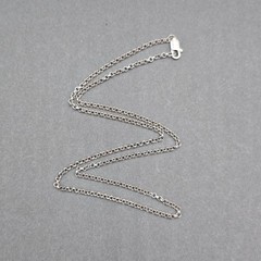 Vintage Sterling Silver Anchor Link Chain Necklace 925 Layering Choker 16″