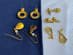 Vtg Earring Lot Jewelry Rama Liz Claiborne Monet Napier Enamel Rhinestone
