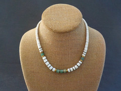 Vintage Shell Disc Necklace Bead Jewelry Mixed Lot 9 Used Wearable Barrel Red