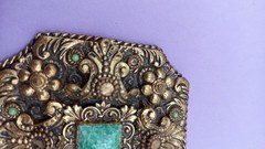 NO TARIFFS Antique Czech Neiger Style Large Brooch Art Deco Art Nouveau Sash Pin