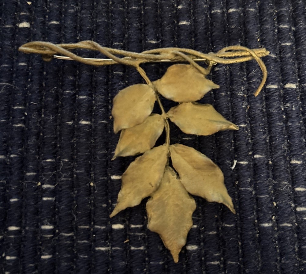Vintage Retired Michael Michaud Wisteria Brooch Hallmarked