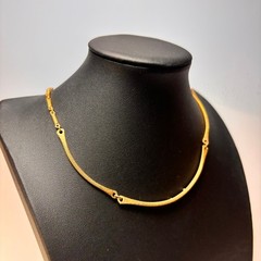 Necklace Gold Vintage Sarah Coventry Textured Segmented Chain Removable Pendant