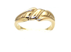 Vintage Luxury RING Silver 925 with Gilding -size: 9US (19mm) | Ukraine | #95