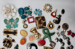 Craft Jewelry Pieces Junk Drawer Lot 50 Different Pieces