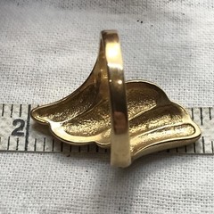 Vintage 18KT HGE Gold Plated with Crystal’s Statement Ring varied sizes