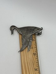 Vintage 1968 Sid Bell Tully NY Goose / Duck Brooch / Pin Sterling Silver