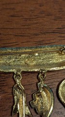 Vintage TC Signed Enamel Adventure Brooch