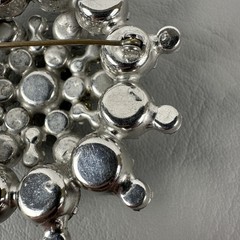 Vintage Juliana Brooch DeLizza & Elster Clear Rhinestone Snowflake #1296 READ!