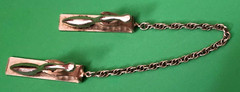 Vintage Silver-Tone Sweater Alligator Clips Art Deco Can Be Monogrammed