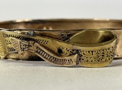 Antique Imperial Russian 14K Gold Bangle Bracelet – 56 Zolotnik Hallmark