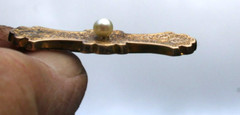 Antique Victorian Brooch/Pin, 10K GF with Pearl, Gorgeous