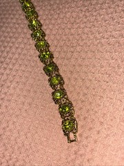 Peridot Bracelet Vintage Antique Classic Design Used