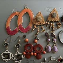 Women’s Fashion Earrings Mixed Lot 28 Pairs Mixed Metals