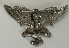 VTG Sterling 925 Art Nouveau Style “Titiana Queen Of The Fairies” Winged Brooch