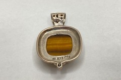 Vintage Sterling Silver 925 Sorrento Jade Tiger’s Eye Pearl Lot of 3