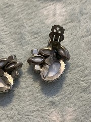 Vintage Juliana DeLizza And Elster Clamper Bracelet And Matching Clip Earrings