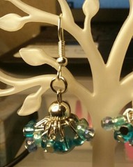 MaryBee Jewelry: Pierced Blue Dangle Earrings 09-01-2020