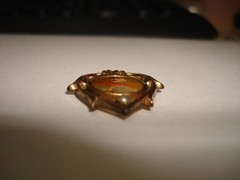Antique Metal Heart Stone Painted Miniature Soldier Waterproof Talisman Pendant