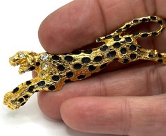 Lot 8 Vtg Figural Leopard Zebra Dachsund Etc. Brooches Pins Liz Claiborne Etc.