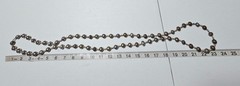 Vintage Mixed Bead Necklace Metal Wood Accents Elegant Fashion Jewelry Women