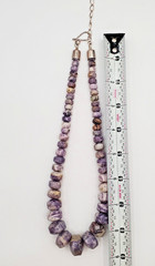 VTG 925 DTR Mine Finds Jay King Necklace 21in Dream Chevron Amethyst Rondelles