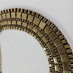 Vintage Brass Gold Tone Egyptian Revival Collar Necklace