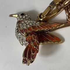 Vintage Juicy Couture Charm Bracelet Y2K Pave Rhinestones Bits Heart Flower