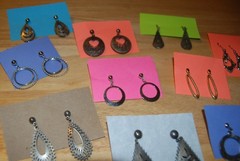 Vintage Retro Ear Rings, 1970s, 1980s 1990s, GROUP 6, priced per or the lot