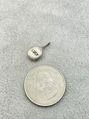 Vintage 925 Sterling Silver LUCK Charm Mini Good Luck Pendant