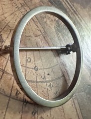 Sterling Brooch Pin Vintage Circle Modernist Mid Century Men/Women