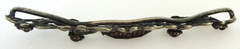 Antique Edwardian Art Nouveau Era Filigree Purple Glass Vintage Slide Buckle