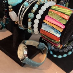 Jewelry Lot Faux Turquoise Blue Southwestern Style Necklaces Bracelets Earrings