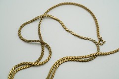 Vintage 24″ x 2mm 12k GF S Link Necklace JB41