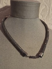 Solid Silver Vintage Snake Linked Flexible Necklace