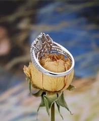 2.10 Ct White Diamond Art Deco Vintage Engagement Ring 925 Sterling Silver
