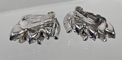 Vintage Weiss Smoky Crystal Rhinstone “Black Diamond” Bracelet & Earrings Set