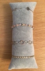 Lot Of 4 Signed Vintage AVON Bracelets Gold/Silver Tone Rhinestones Enamel