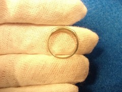 BEAUTIFUL OLD VTG ANTIQUE LADY’S 18K WHITE GOLD & DIAMOND ART DECO ERA RING BAND