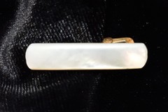 Vintage Mother Of Pearl Pin Brooch and Bar/Barrette