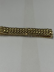 PRISTINE VINTAGE 1990s/2000s NAPIER Gold Flexible Link Bracelet NOS Original Tag