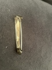 VINTAGE STERLING SILVER BABY DIAPER PIN unmarked No Brand