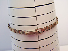 Vintage World War II-era Sterling Identification Bracelet 6 3/4″ Long
