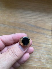 Vintage Men’s Art Deco Copley Ring 10K Yellow Gold Black Onyx 4.9 grs Not Scrap