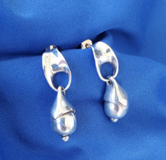 ORIGINAL Designer 925 Sterling Silver Dangle Drop Earrings Jewelry Gift Woman