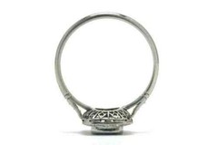 Art Deco Antique 3.80 Ct Natural Sapphire Vintage Engagement Ring 925 Silver